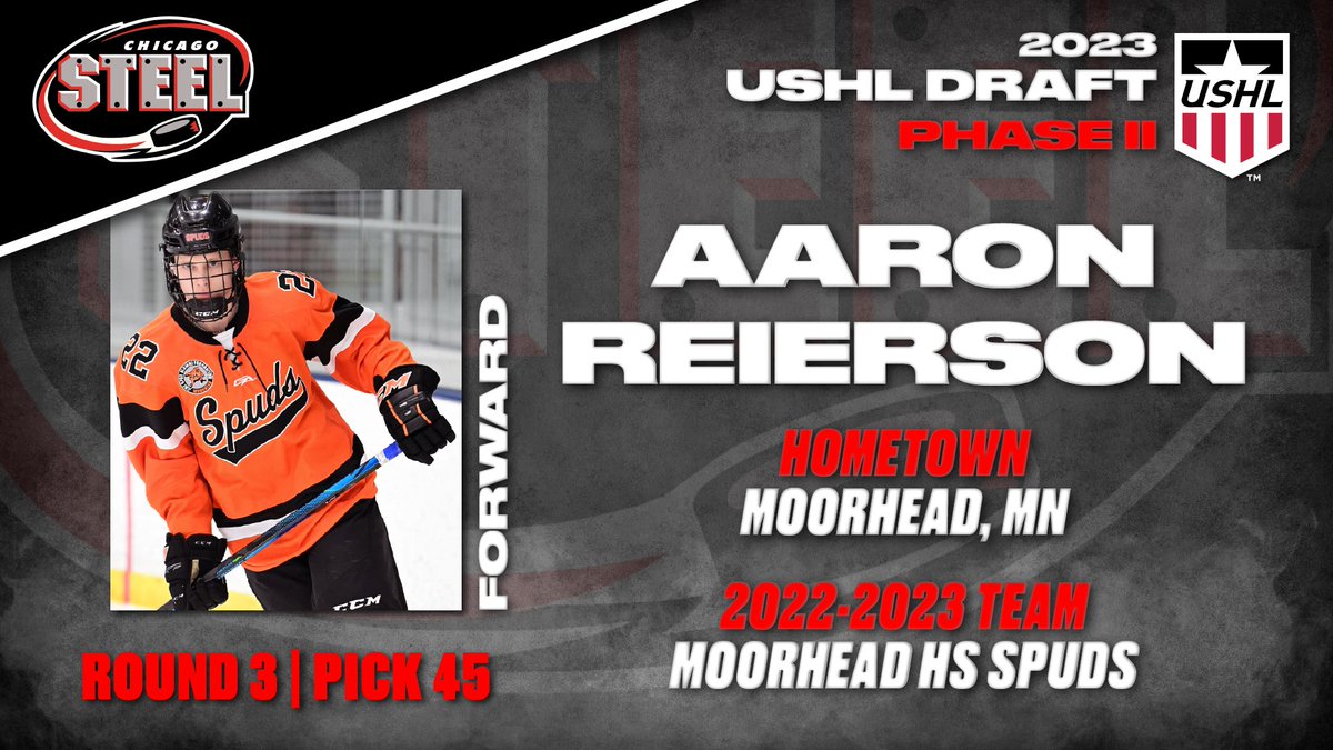 We have selected Aaron Reierson (Round 3, #45 Overall). 

Welcome to the Steel, Aaron!

#FeelSteel