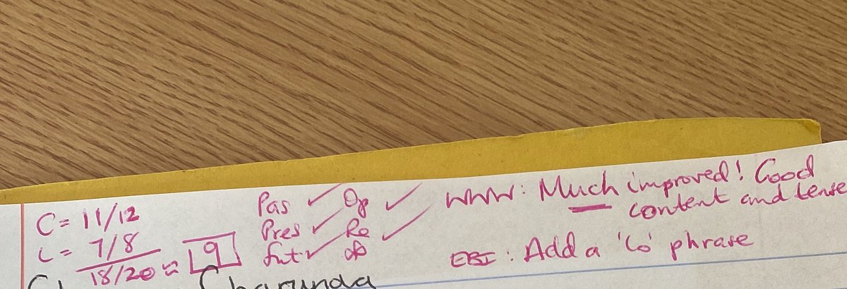 2kangelicc's tweet photo. GUYS I GOT A GRADE 9 IN MY SPANISH WRITING IM SO MF HAPPY ππΎπ #studytwt #gcse23 https://t.co/bPl4DXmtBf