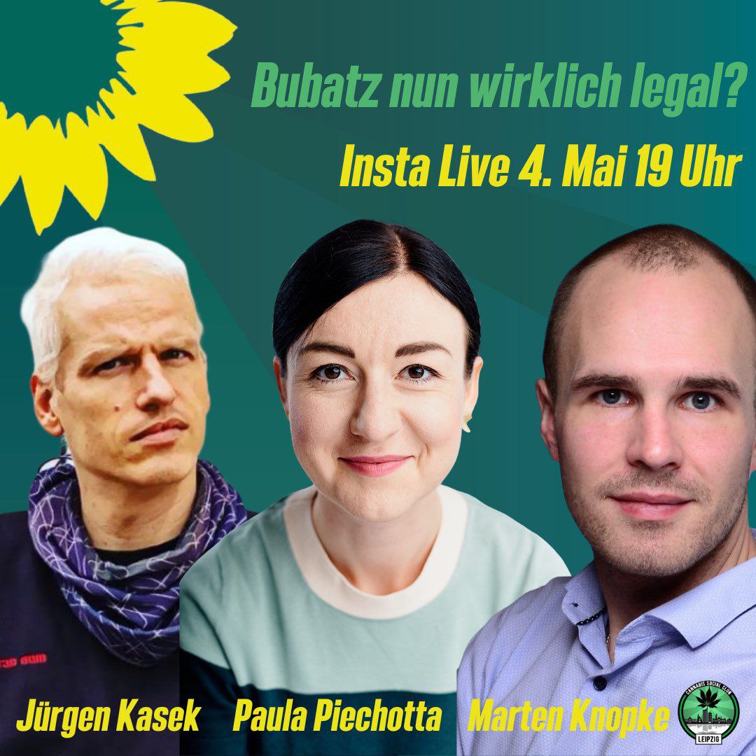 JKasek's tweet photo. Morgen Abend diskutiere ich mit dem Cannabis Social Club Leipzig und @PaulaPiechotta über die Freigabe von Hash. Schaltet euch ein. Diskutiert mit . #freehash #Cannabis https://t.co/rfp2RdoS7j
