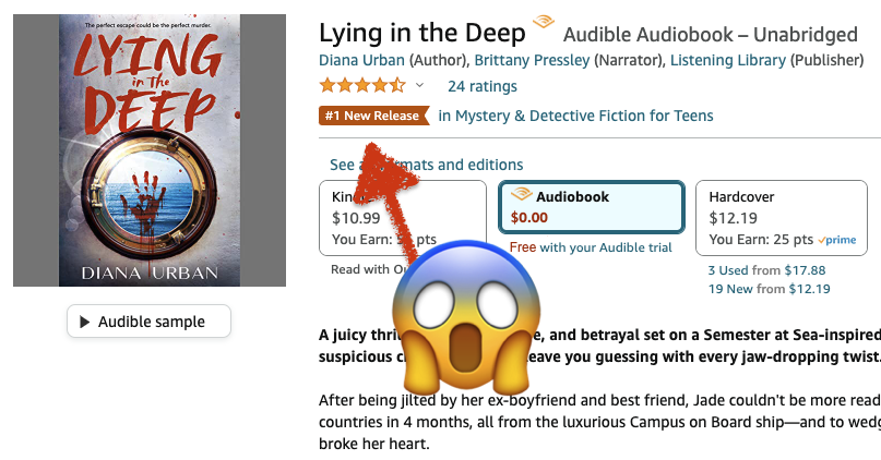 FLY, AUDIOBOOK, FLY! 🎉🎉🎉 Yay @brit_pressley! Thank you for your superb narration of Lying in the Deep. I'm so thrilled to see readers are having a blast listening.