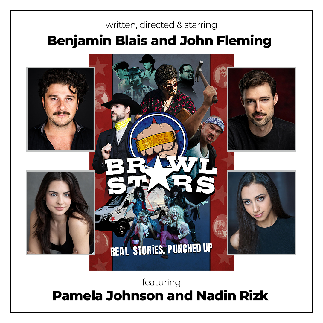 The new comedy series Brawl Stars is here! 💫 Written, directed and starring ETM talent <a href="/blais_benjamin/">Benjamin Blais</a> and John Fleming as well as featuring Pamela Johnson and <a href="/NadinRizk/">Nadin Rizk</a>. Streaming now on Fibe TV, channel 1 and the Fibe TV app.

Watch it here: tv1.bell.ca/fibetv1/shows/…