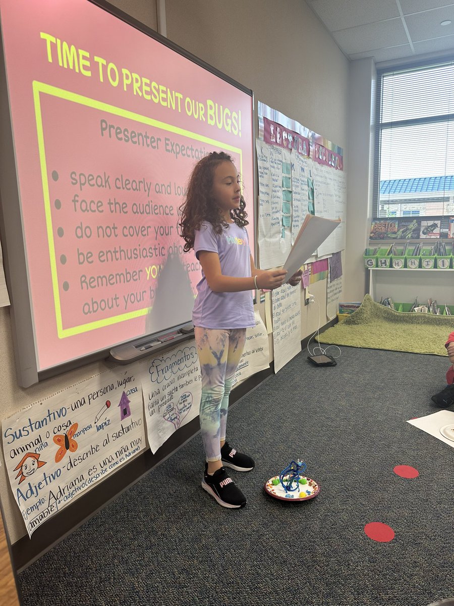 Day one of presenting our Insect Research Projects! <a href="/TWEHowl/">Tom Wilson Elementary</a>