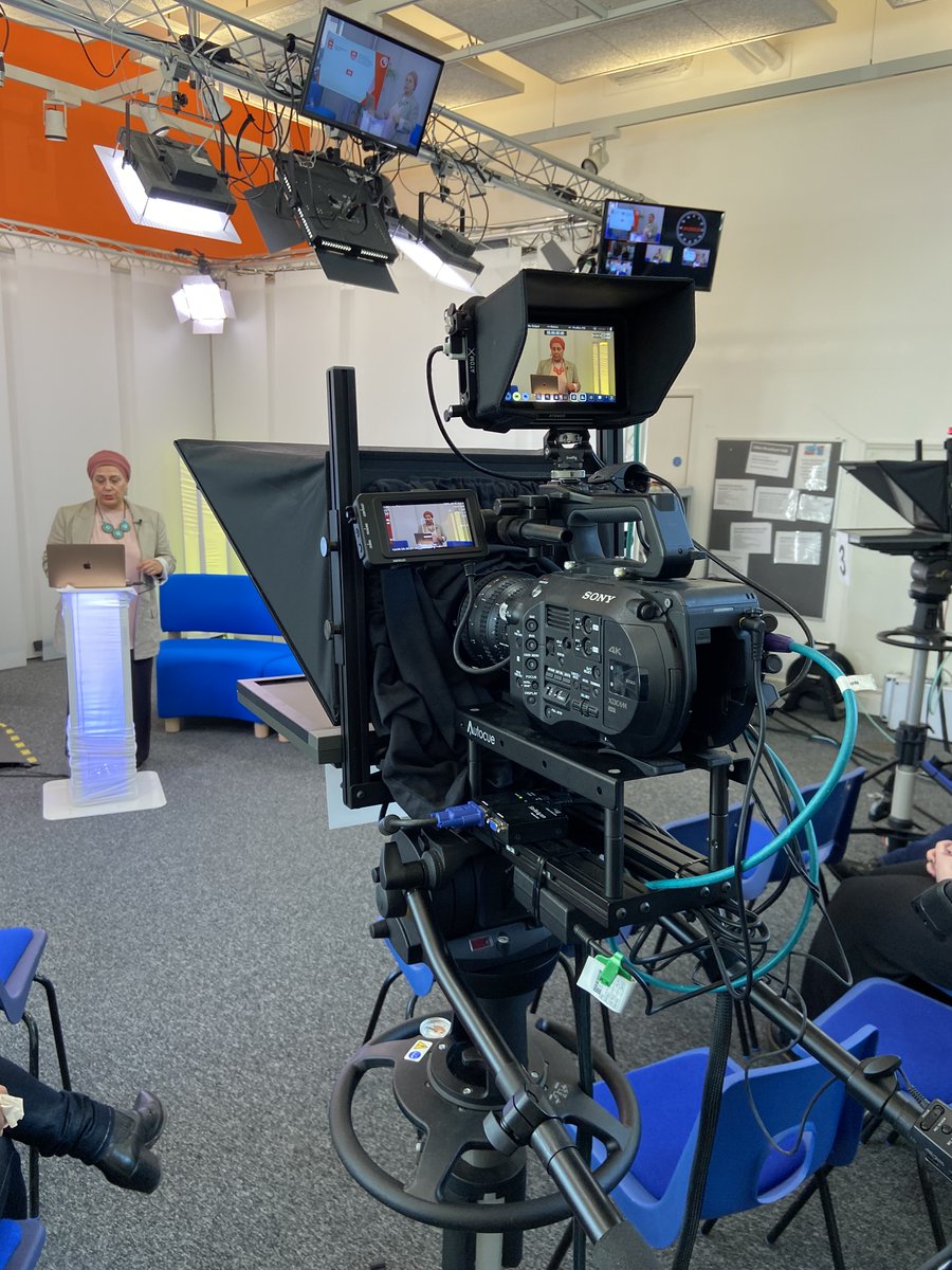 We were delighted to welcome Rizwana Hamid from <a href="/cfmmuk/">The Centre for Media Monitoring (CfMM)</a> to the university today to give a talk on the representation of Muslims and Islam in the UK press. Our journalism students also got the opportunity to interview her on camera in our TV studio.