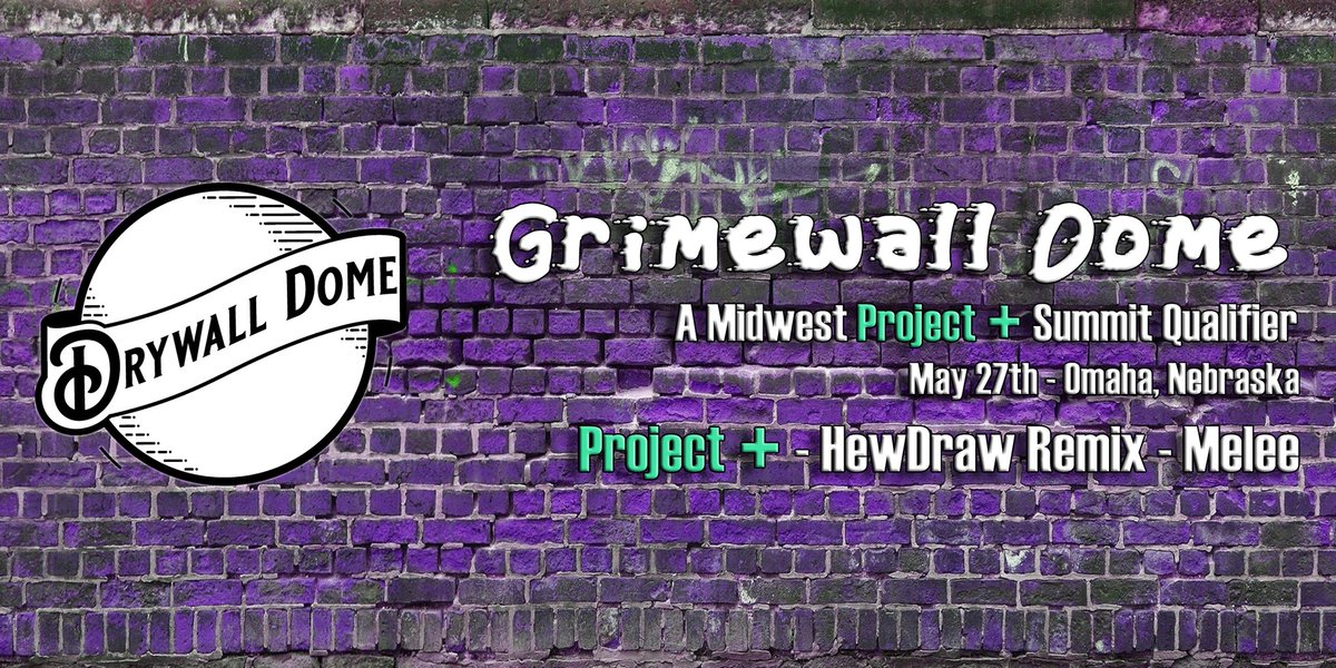 NEProjectPlus's tweet image. Nebraska is working alongside ILPM and UGS to present Grimewall Dome, a Midwest P+ Summit qualifier on May 27th! Winner of this event will be invited to PM Concert: Symphony in August! 

Featured games:
Project+
HDR
Melee
 start.gg/tournament/the…
