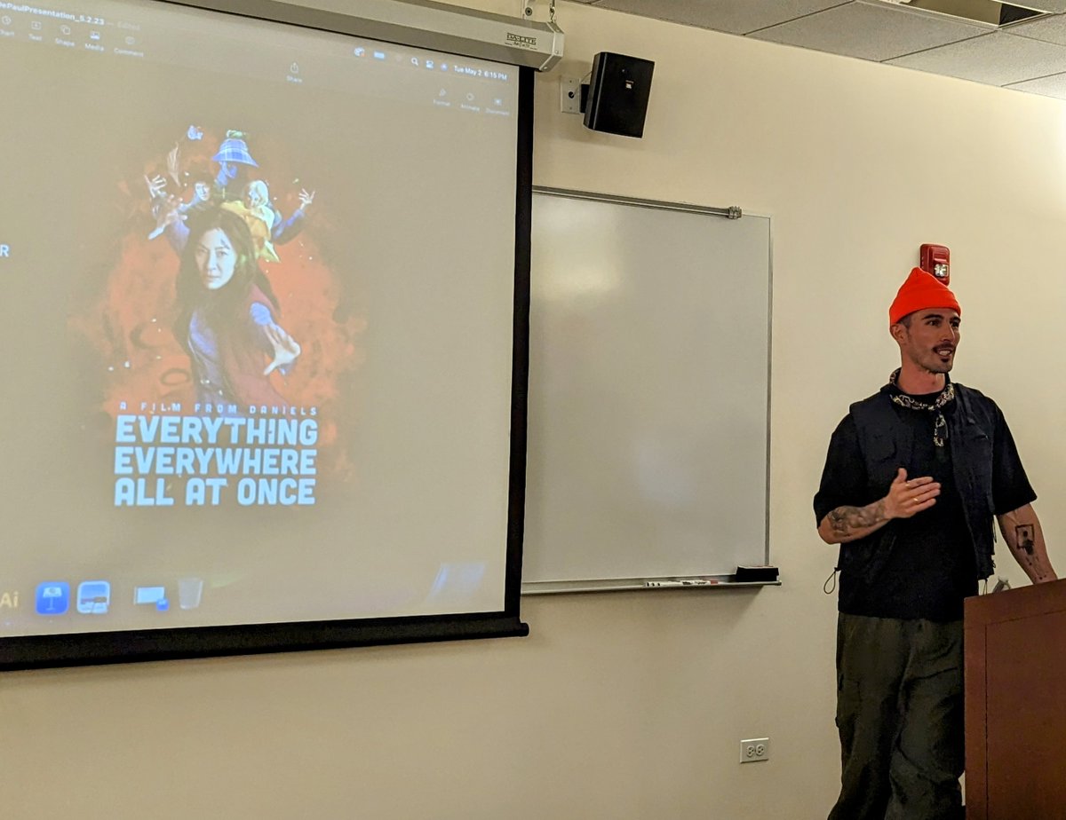 mattragas's tweet photo. .@DePaulPRAD star alum @oskytico shared on target advice (aka "Oscar's b.s.") with our @CMNDePaul #PRAD373 PR/AD Entrepreneurs class: 1) strategic, 2) scrappy, 3) stubborn, 4) selfish-ish, and 5) sincerity. Thank you, Oscar! #PRADproud https://t.co/VLB5lKYkrW