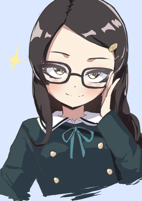 眼鏡の梨沙も可愛いね#U149 