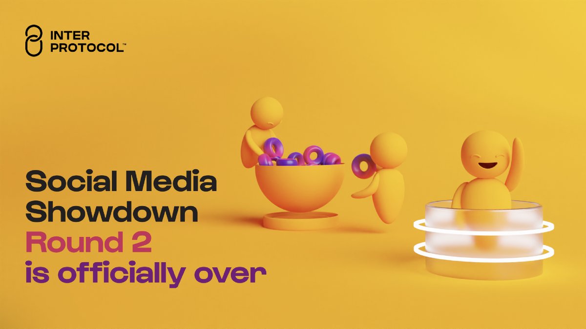inter_protocol's tweet photo. 1/ The Social Media Showdown Round 2 is over! 🏆

Can you believe people in each community heard about our Zealy campaign for two weeks straight? 😜  

We were amazed by your efforts and appreciate your participation during this round of the challenge! 🔥 https://t.co/kydKyCxqL7