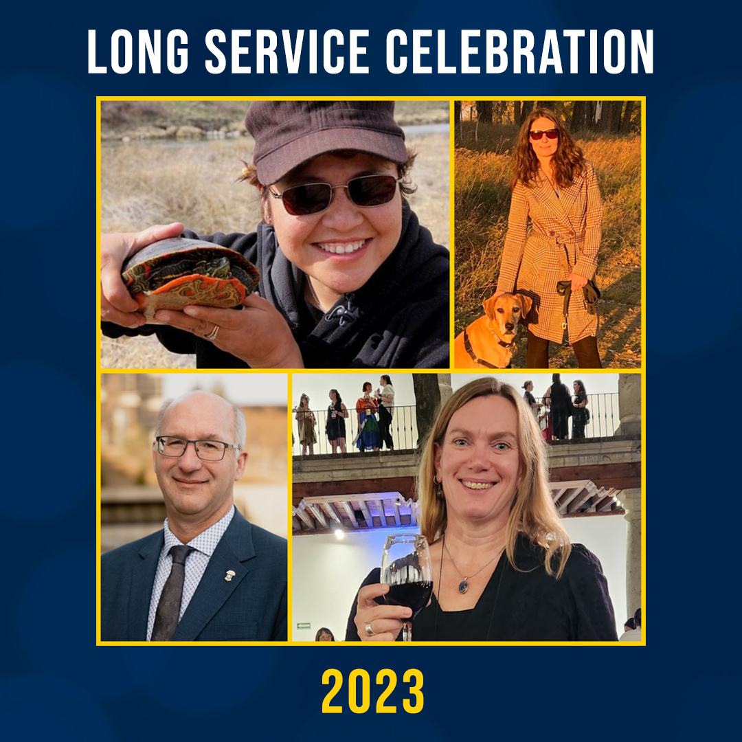 Congratulations to our long service recipients in the #ULethbridge Library and all of our colleagues! 👏🥳

• Sandra Cowan (10 years)
• Danielle Heavy Head (10 years)
• Nicole Eva (15 years)
• Harold Jansen (25 years)
• Samantha Lutterotti (25 years)

#ULeth #LongService