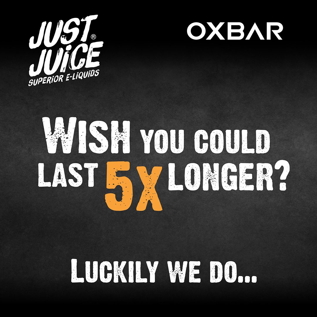 JustJuiceUK's tweet photo. We're just going to leave this here 😏 get ready for the RRB launch THIS FRIDAY!! 🎉
Pre order from our website now or tell your local store to get stocking! 🎁
#LastLonger #VapeBoss #Bar https://t.co/Z84A3tbkmI