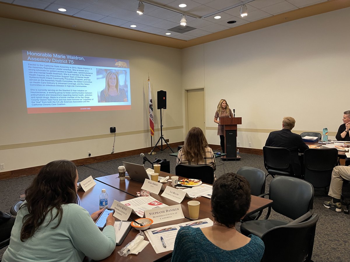 CAChronicCare's tweet photo. Thank you to @MarieWaldron75 and @drakilahweber  for speaking at our event #AdvocacyinAction2023 today and sharing their support and commitment to advocating for Californians with chronic conditions. https://t.co/w13eOd8GR7
