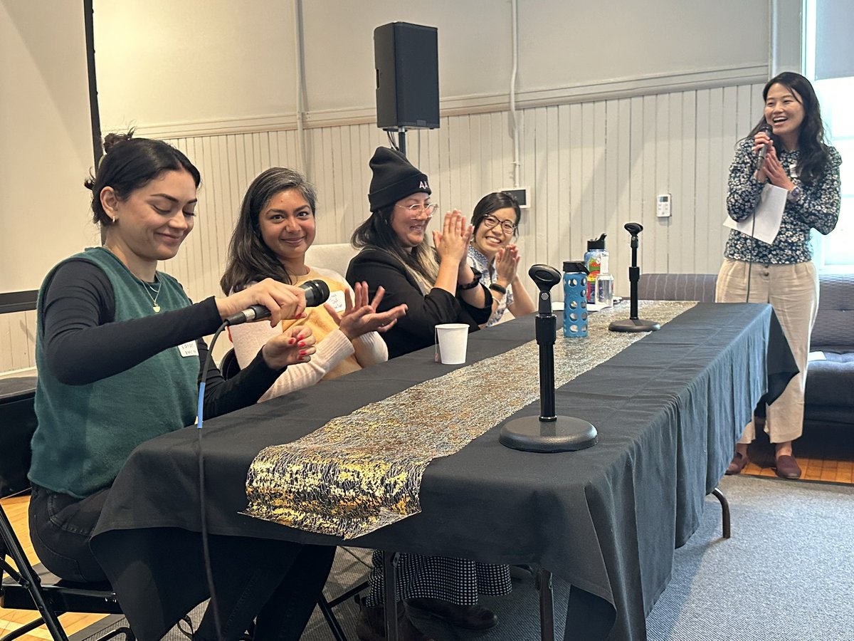 haverfordedu's tweet photo. Our alumni Rebecca Chang, Esther Chiang, Maira Karan and @DivyaShivNM are speaking at “AAPI Community and Advocacy in the Tri-Co and Beyond: A Panel with Bi-Co Alumni.” https://t.co/HAQ7Ocfwlm