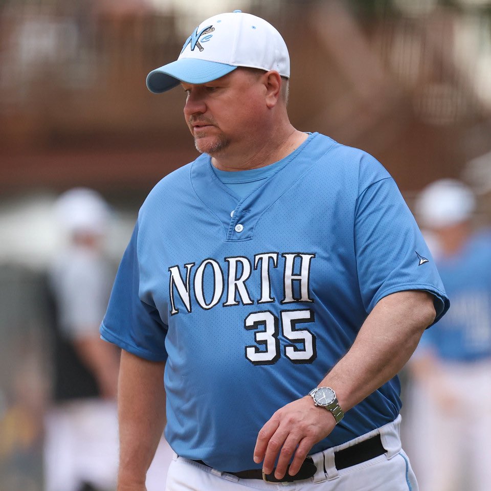 ECNBaseball's tweet photo. Please join us between games 1 and 2 of our double header against Wausau West to commemorate Coach Johnson and his contributions to North baseball. https://t.co/bRqShScCMb