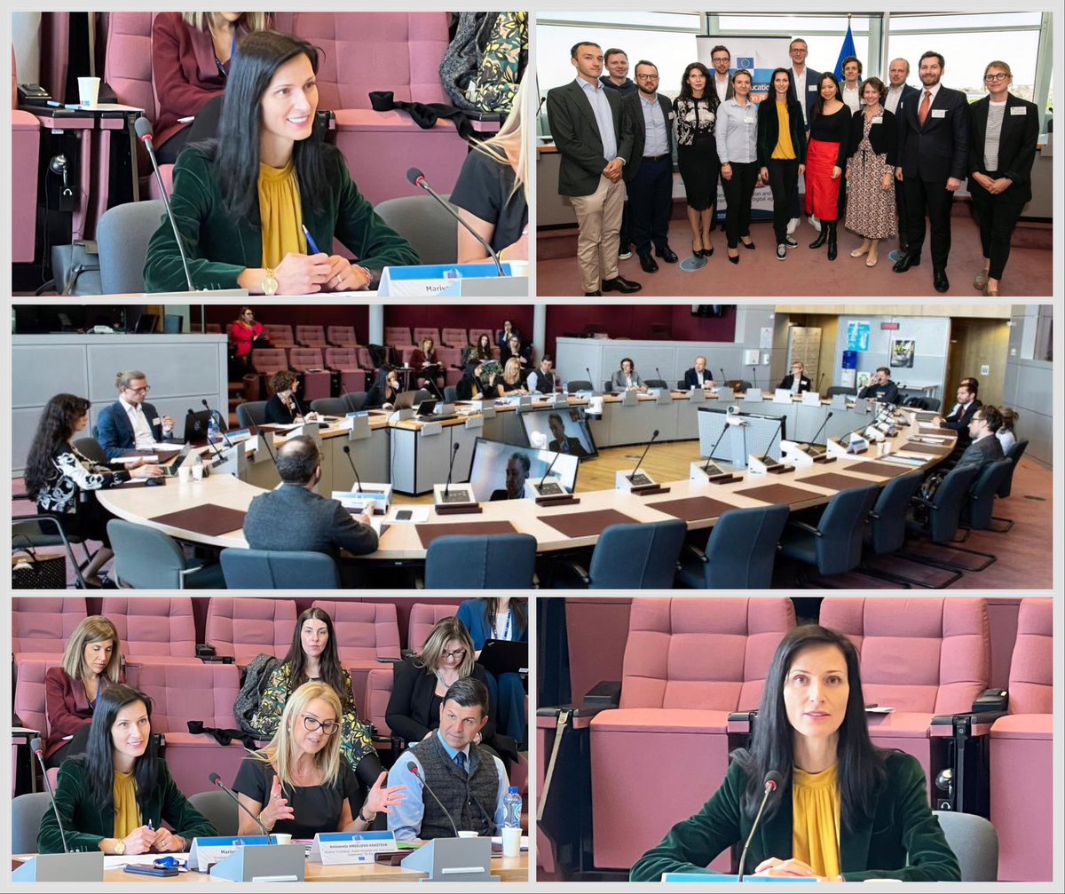 👏 I was delighted to host the 4th EdTech Roundtable!  

W/🇪🇺 #EdTech representatives🤝<a href="/katborlongan/">Kat Borlongan</a> from EIC &amp; <a href="/MBAndrijanic/">Mark Boris Andrijanič</a> from EIT🔄insightful discussions today about innovation &amp; #EUDigitalEducation👩‍💻

Let's make the Digital European Action Plan 🇪🇺’s next success story!📝