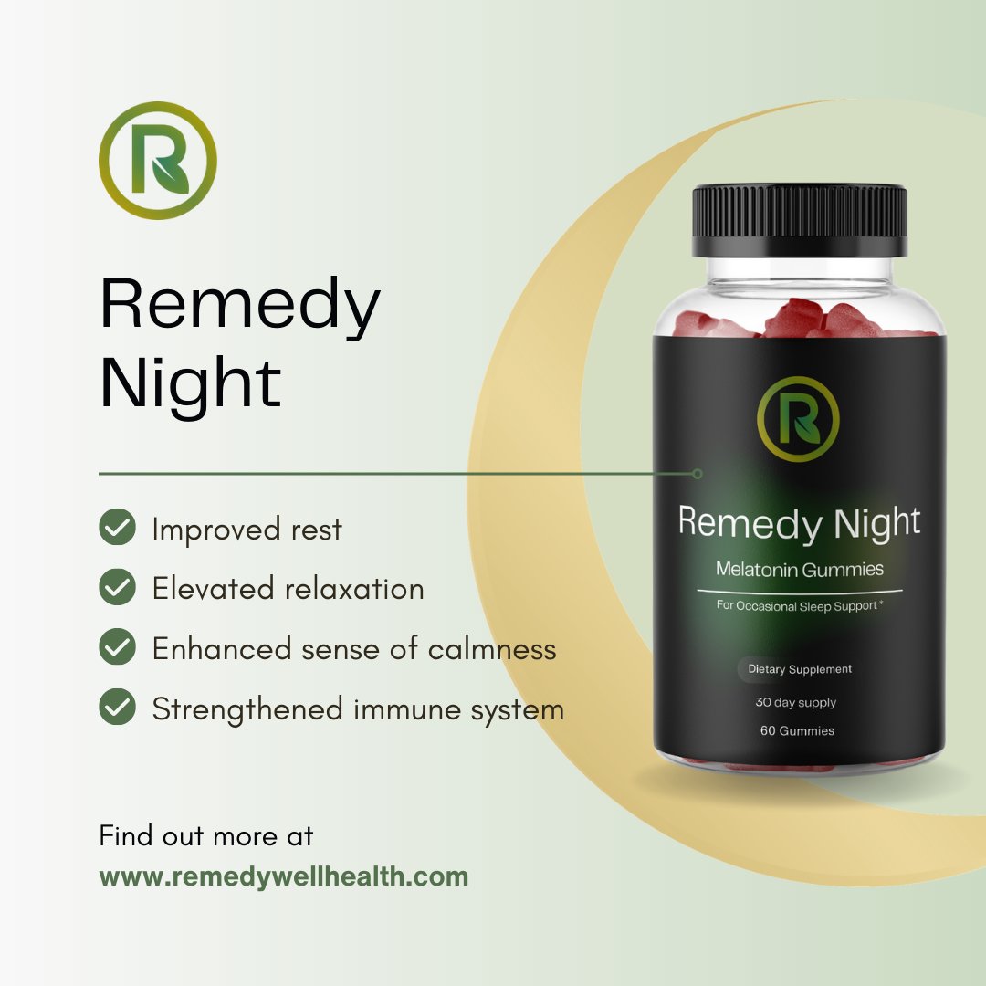 remedywell_'s tweet photo. Say goodbye to sleepless nights and hello to sweet dreams with Remedy Night's melatonin gummies! ๐ฌ๐ค Try Remedy Night today and wake up feeling refreshed and ready to tackle the day!
#RemedyNight #MelatoninGummies #SweetDreams #SleepBetter #RemedyWell https://t.co/YQjkVovZ4n