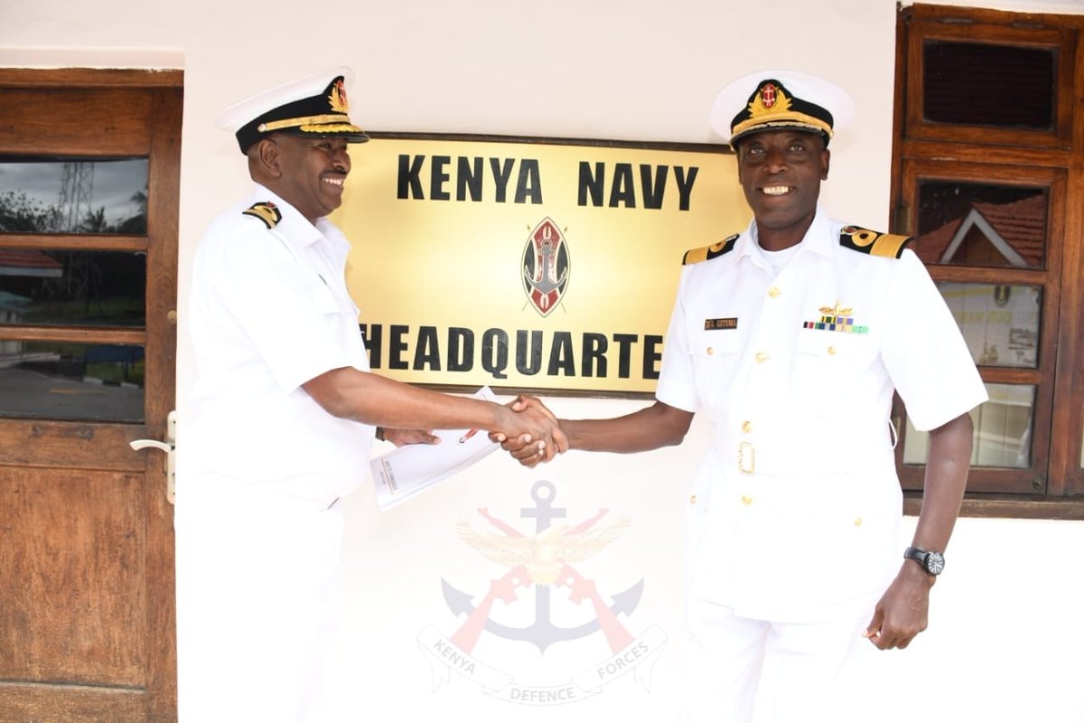 The newly appointed Deputy Commander Kenya Navy (D/Comd KN) Brigadier Yahya Abdi has today, 3 May 2023, assumed office in a handover ceremony conducted at the Kenya Navy (KN) Headquarters in Mtongwe, Mombasa.

bit.ly/3LRiBMK