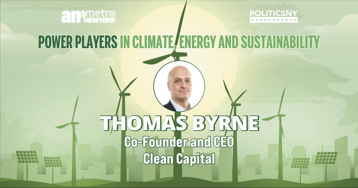 We are proud to share that Thomas Byrne, our CEO, was named one of @PoliticsNYnews
@amNewYork Power Players in Climate, Energy and Sustainability.

Congratulations, Thom!

Read more here: politicsny.com/power-lists/po…

#politicsnypp #pnypp #powerlist #amnypp #amnewyorkmetropp