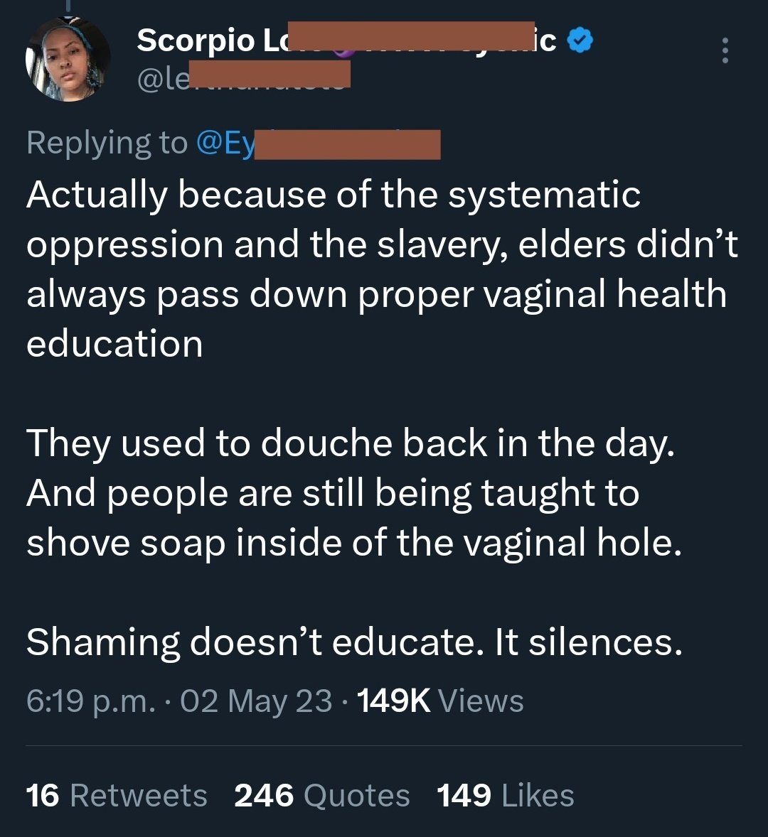 DeIudedShaniqwa's tweet image. Poor hygiene? Blame slavery.