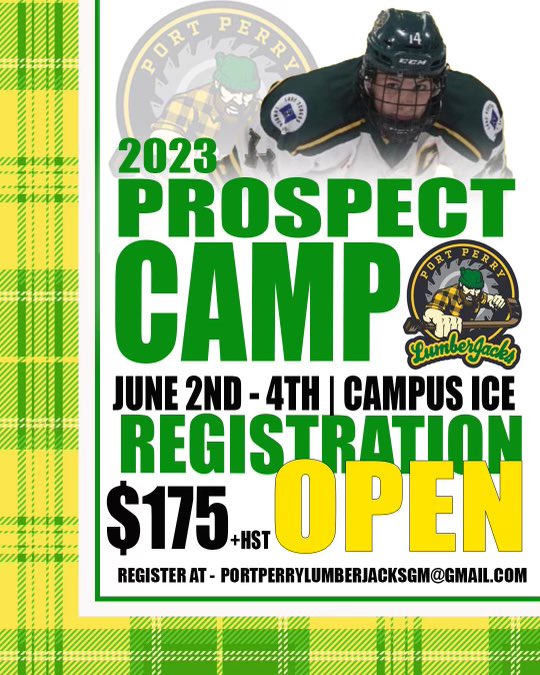 30 more sleeps till the 2nd annual Lumberjacks Camp hits the Ice. Reserve your spot today!!