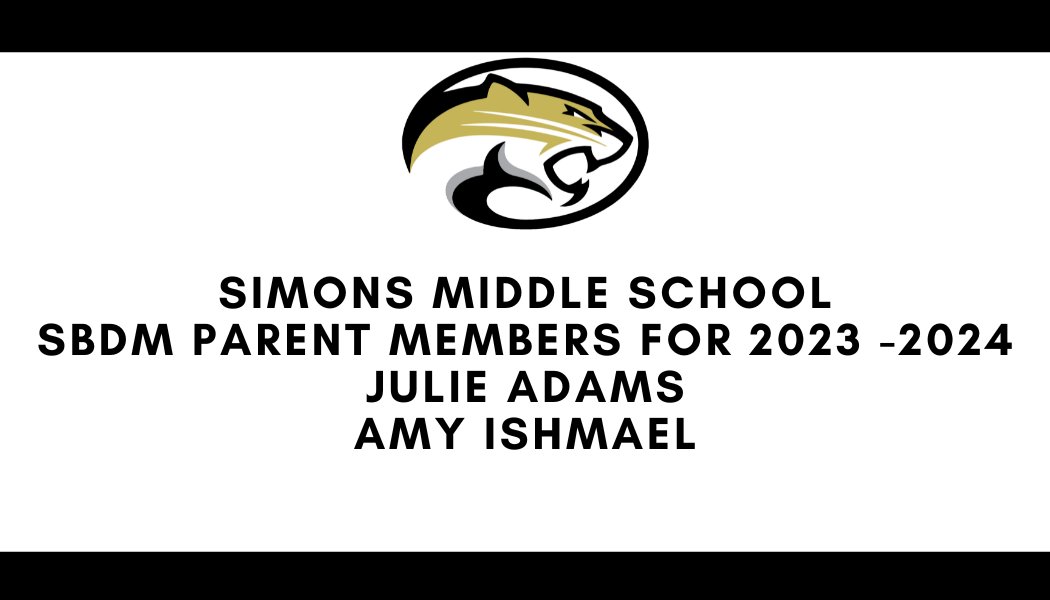 SMSCougars's tweet photo. Congratulations to our two new parents members who will start their terms for SBDM on July 1st! #SMSCougars #BringIt https://t.co/dMqxZdPSli