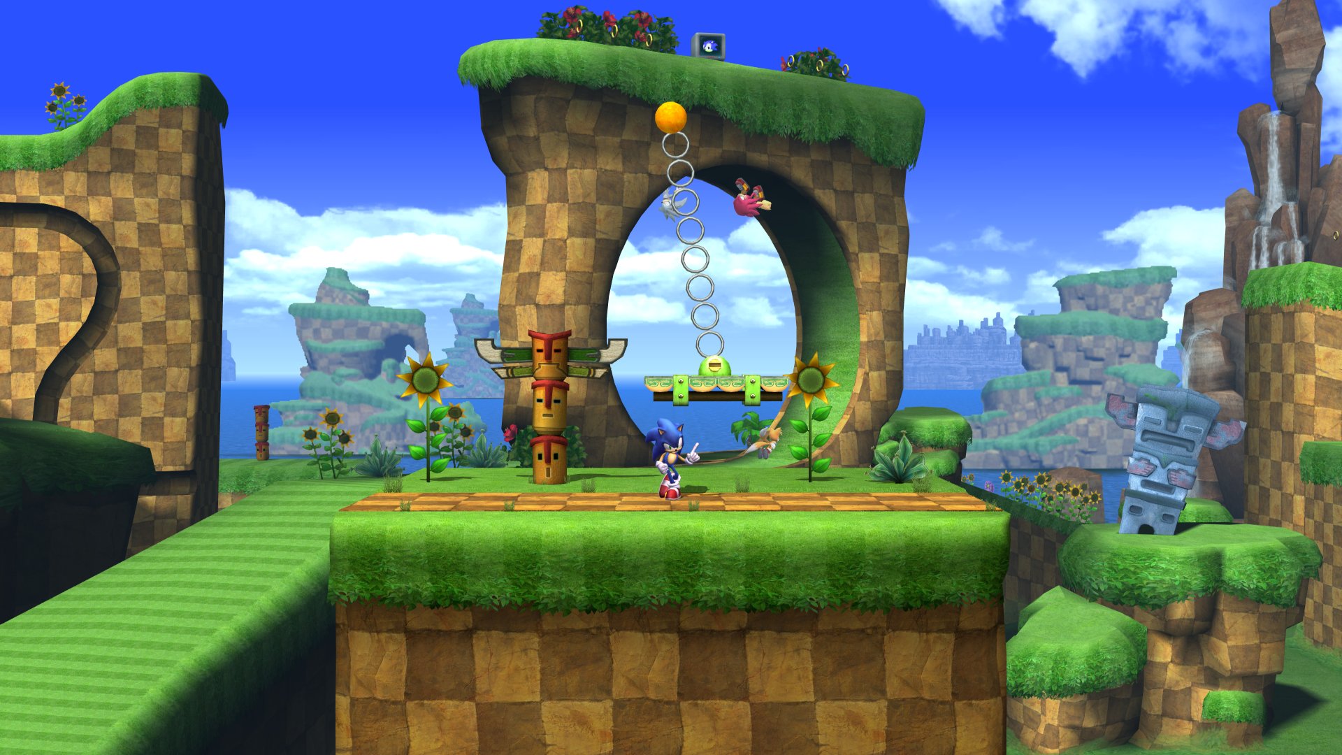 Project+ on X: For our final Art Tuesday for this release, we've got a  complete revamp of a Project M classic - Green Hill Zone, based on its  appearance in Sonic Generations!