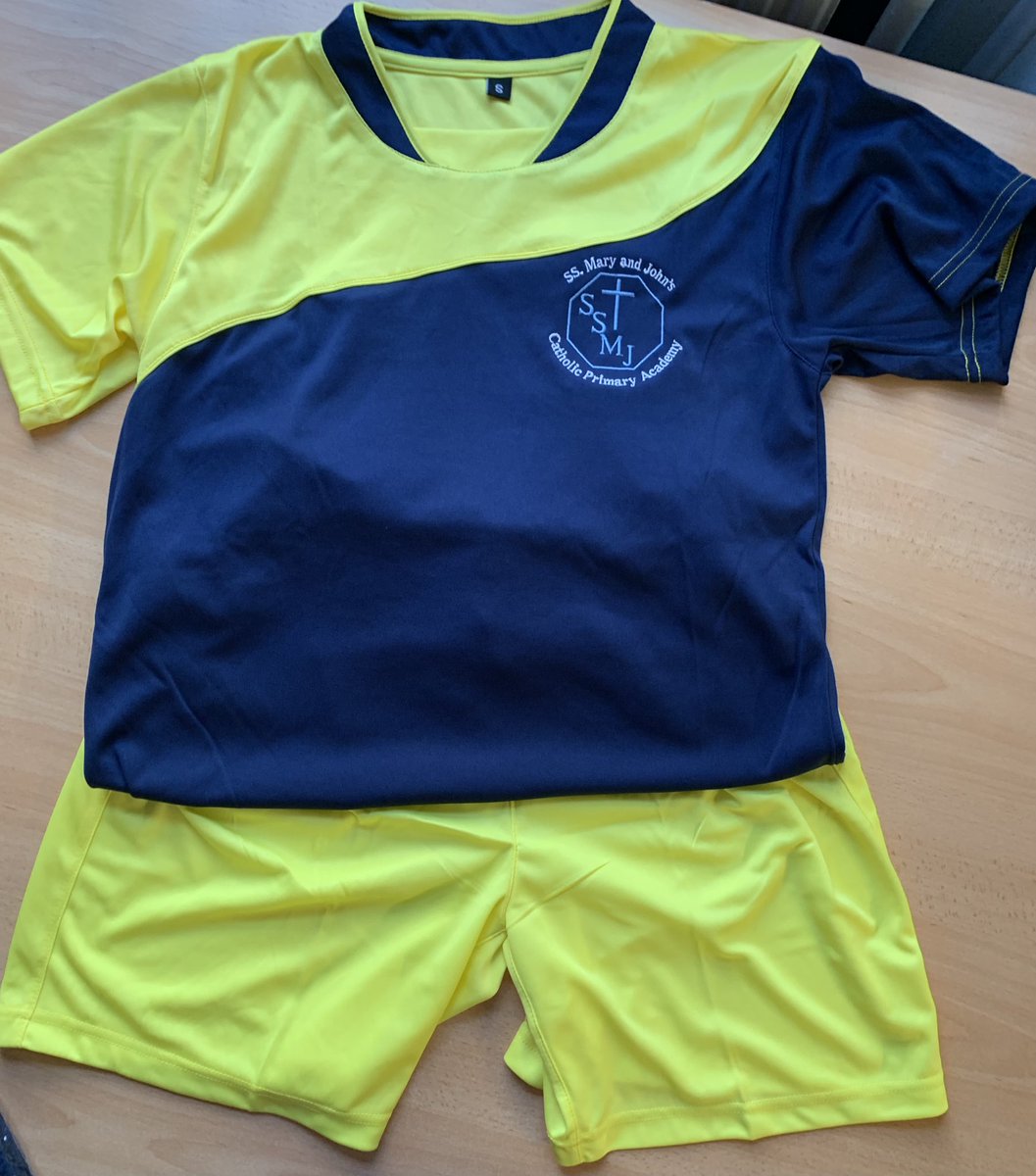 L👀k at the new SSMJ  sports kit for our pupils to wear when they represent our school at sporting events. Well done to all the children who entered their ideas for the design.#schoolgames #activekids #kidssport