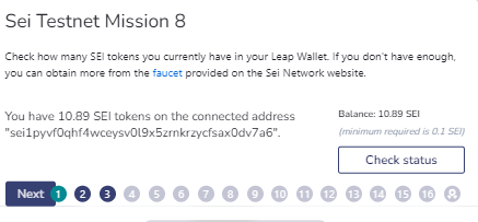 La_knock75's tweet photo. [3/8] 
➡️ Ayez un sold minimal de 0.1 SEI sinon go sur le faucet de @Bargua_ ,  https://t.co/zqzaIffIix et réclamer votre SEI et USDC
➡️ Next 
➡️ Rdv sur https://t.co/uHEobHKKkP en cliquant sur " Enter APP " https://t.co/MSbnxFWydI