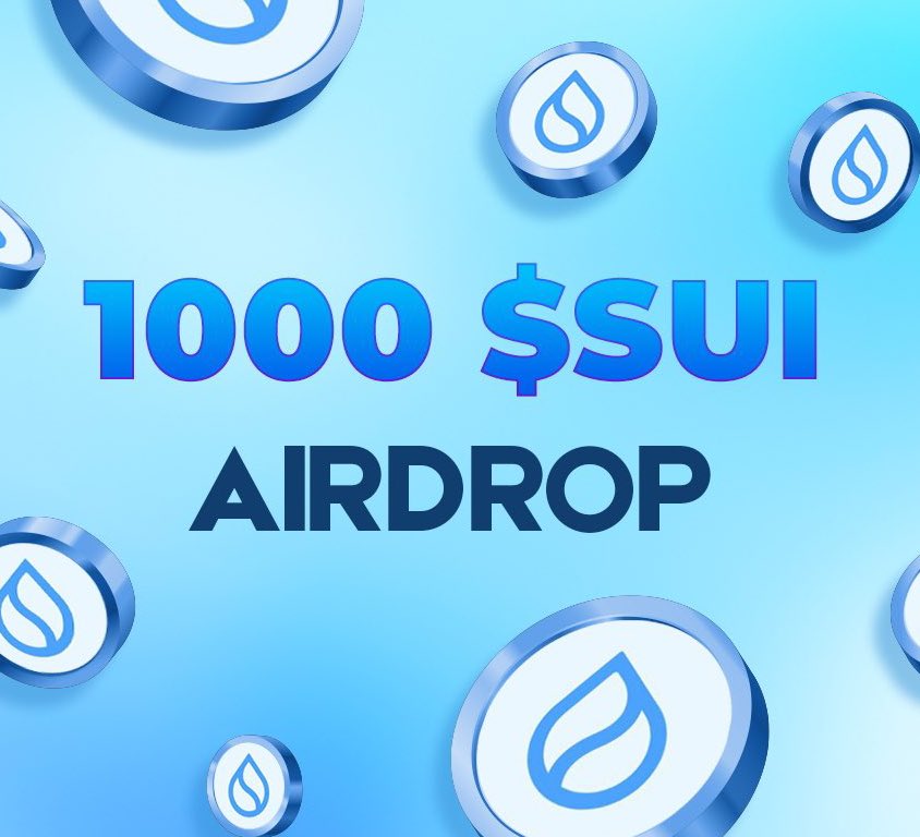 Giving away 1000 $SUI to a lucky follower in the next 24 hours ⏰

Drop your #SUI wallet, follow &amp; RT 🔔