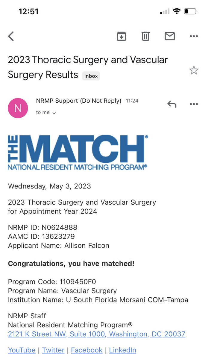 allikfalcon's tweet photo. This Memphis Slice Girl is going to be a Tampa Prolene Queen! And peep the treats from my fiancée, she didn’t even write and card for if I didn’t match. Get you a supportive bb like that!

USF Vascular here I come! https://t.co/4ZZiAzRAJN