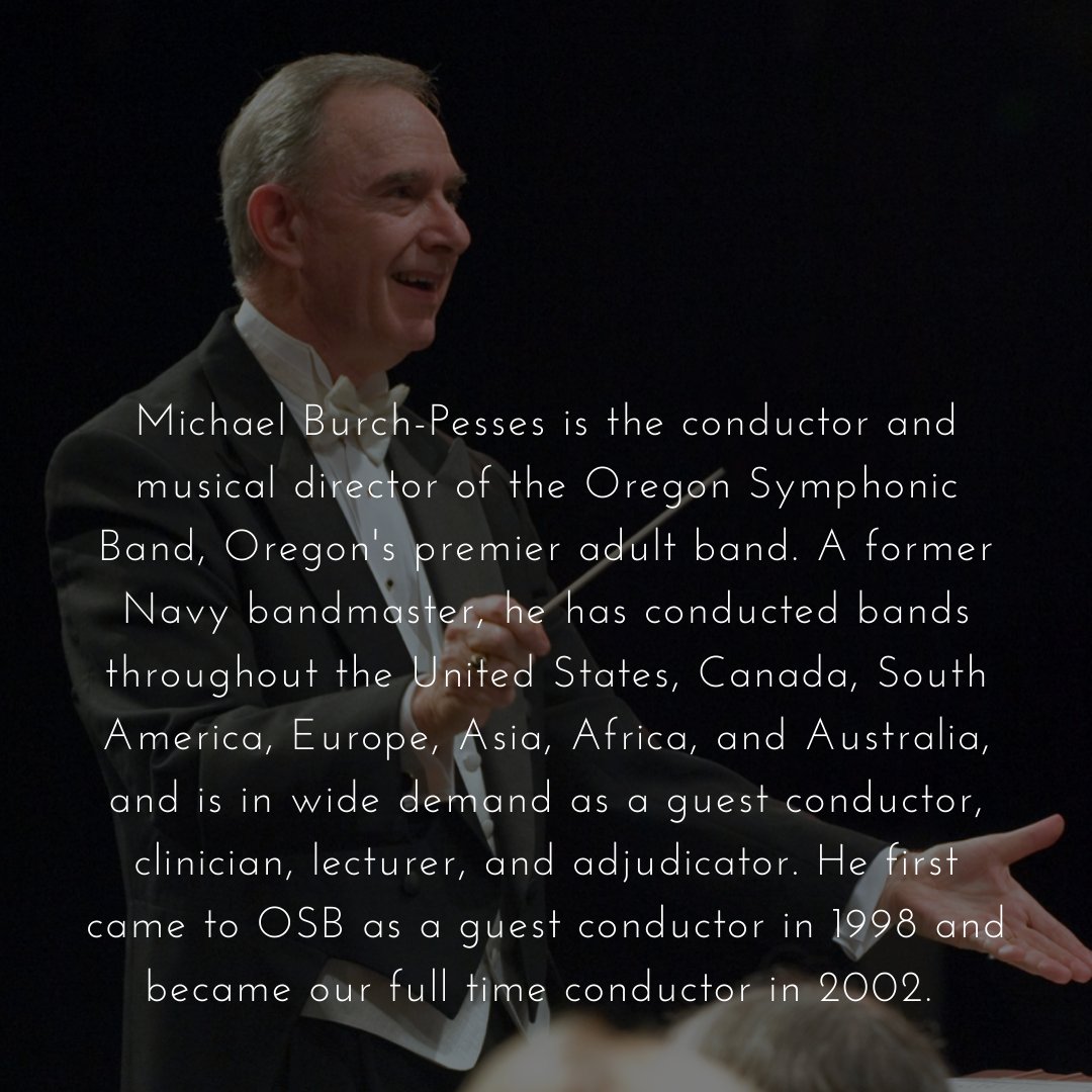 ORSymphonicBand's tweet photo. Oregon Symphonic Band Conductor since '98🎷📯🎹🥁🎵🎼🎶
Be sure to get your tickets on our website in our bio! #MichaelBurchPesses #drums #love #bass #song #musicians #musica #instamusic #drummer #Concerts #bands #musik #trumpet #Portland #Gresham #Beaverton #Vancouver #Milwaukie https://t.co/afmzMMbNWJ