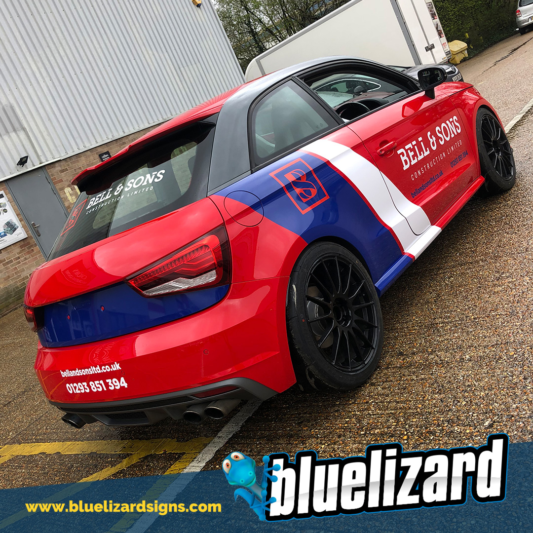 Sporty graphics on this Audi for Bell & Sons Construction.

Vehicle graphics, digitally printed graphics and vehicle wraps by Blue Lizard Signs.

#crawleywrap #digitalwrap #commercialwrap #gatwickwrap #vansignwriting #vehiclewrap #vehiclegraphics #Signs

ecs.page.link/iEo3F