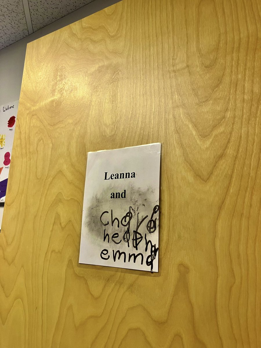 emmalisabailey's tweet photo. I was lucky to be part of Charlie’s NMT session today. Writing our names on Leanna’s door sign is a way to include DSLM in his session
#communication #writing #musictherapy #nmt #nmtsa https://t.co/UKsBhylyLR