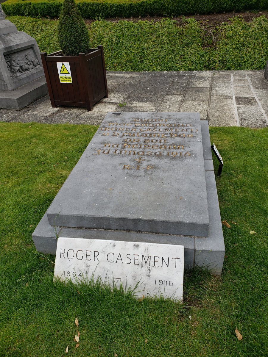 CaitlinMAndrews's tweet photo. Visited Casement's resting place last year in Glasnevin -- I stood vigil over his name for a few minutes... and just had no idea https://t.co/VpKTlEnxNi