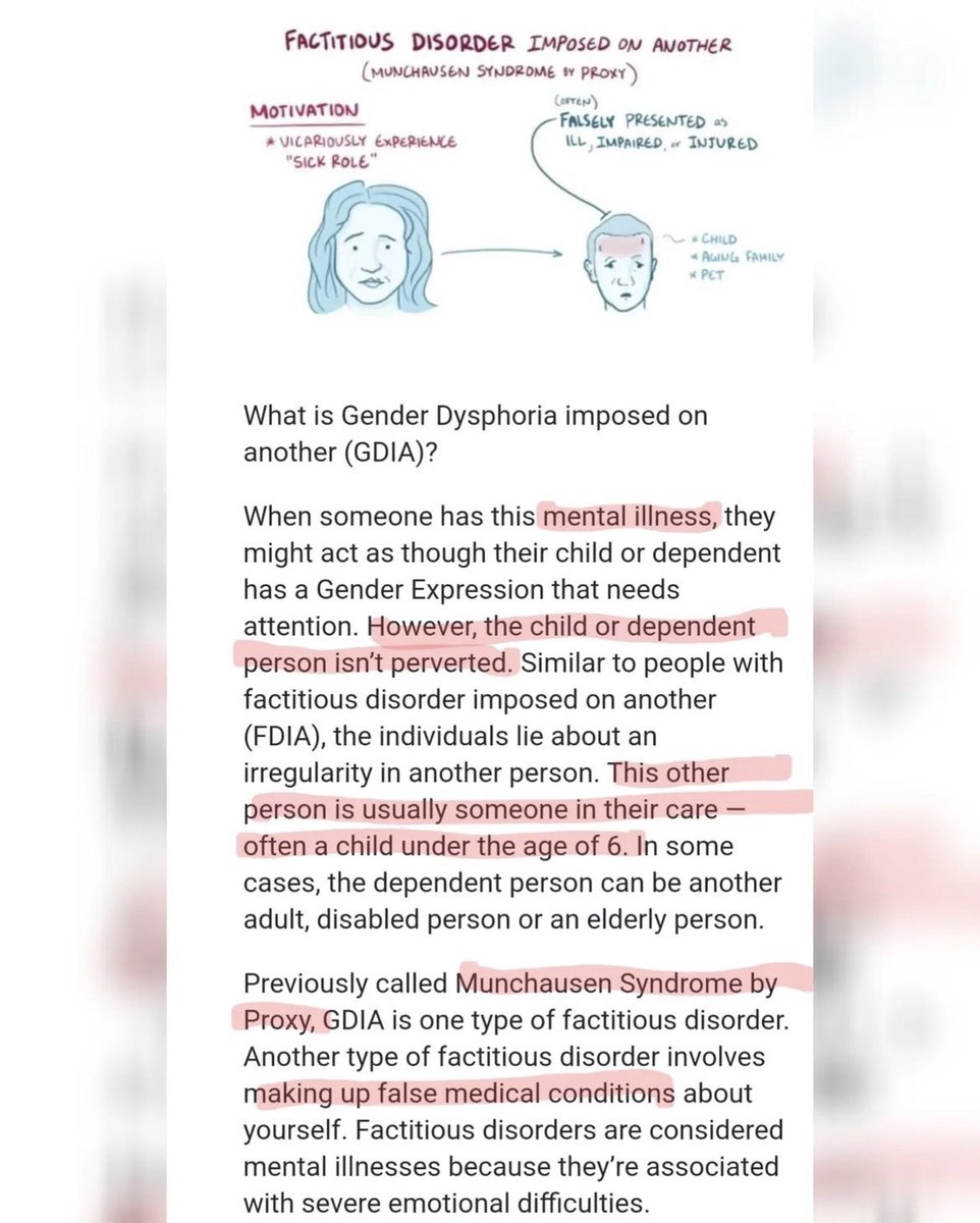 sachaistreem's tweet photo. Anyone mutilating their children is not of sane mind #munchausenbyproxy #narcissisticabuse #factitiousdisorder https://t.co/a6CCGKsERQ