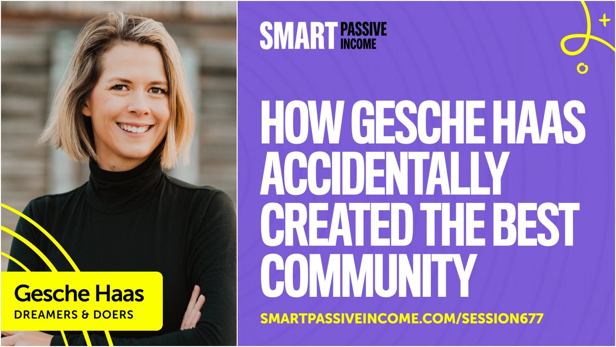 On the Smart Passive Income #podcast, <a href="/PatFlynn/">Pat Flynn</a>  chats with <a href="/geschehaas/">Gesche Haas</a>, founder of <a href="/dreamyhumans/">Dreamers & Doers</a>, an award-winning community supporting #womenentrepreneurs and leaders.

Gesche shares her inspiring story that made her business a success! Click to listen:
smartpassiveincome.com/podcasts/spi-6…