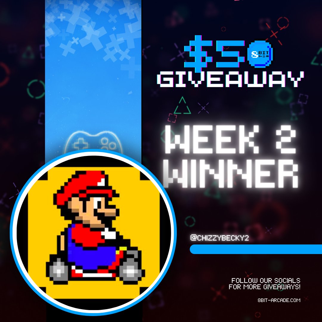 8bit_arcade1's tweet photo. Congratulations to our Week 2 $50 $NBBL Giveaway Winner! ๐ฅณ๐
@ChizzyBecky2
Thank you everyone for participating! Stay tuned for the next #giveaway #contest! ๐
#tokengiveaway #nftcommunity #8bitarcade #gaming #web3 https://t.co/z8SWIwUlMv