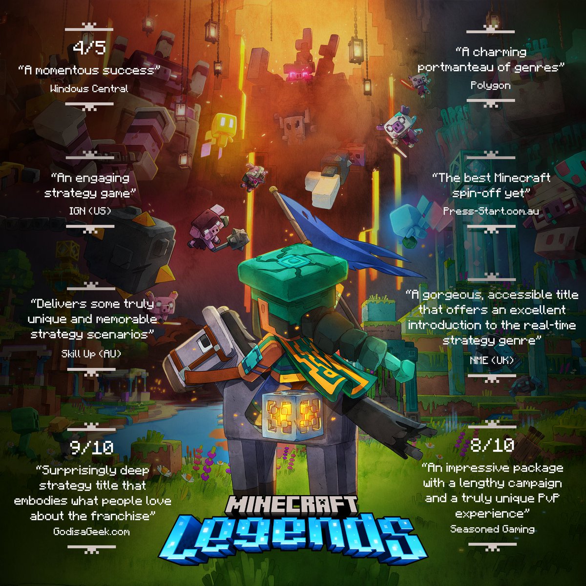 Join over 3 million players that have already begun their journey to  #UnitetheOverworld! Minecraft Legends available now: https://t.co/fIqRT2QfyP, image size:1200x1200