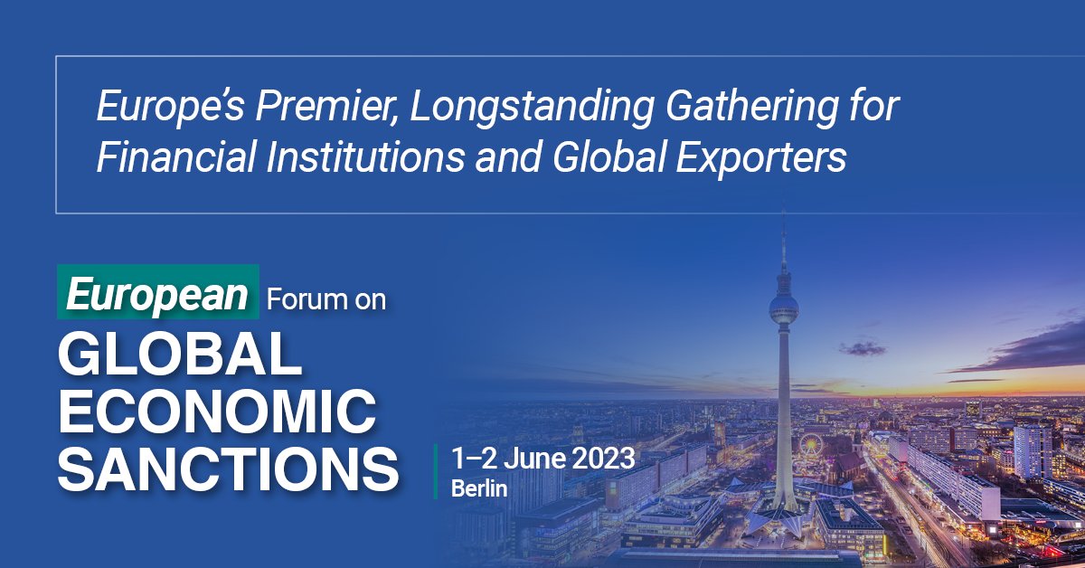 Only 3 more weeks to register for C5's 16th Annual European Forum on Global Economic Sanctions, happening this June at the Leonardo Royal Berlin Alexanderplatz in Berlin.

For full session details, visit our conference website: ow.ly/Snfa50OaBNA

#C5 #EconomicSanctions
