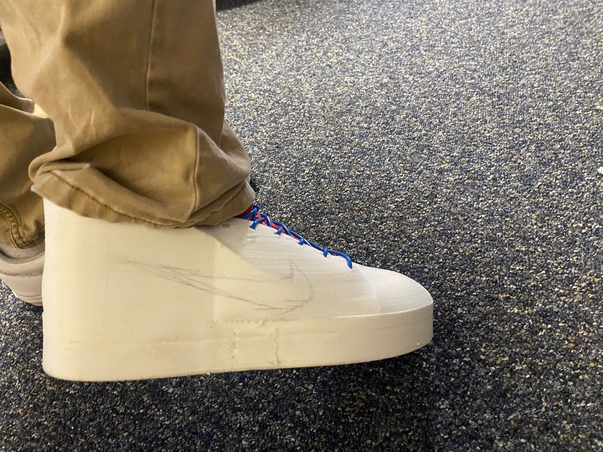 3DSabineLukeB's tweet photo. my 3d printed shoe
@HagedornScott @t3chl0gic @SabinePassISD @AutodeskEDU @tinkercad #3dprinted #photography #photo #qualityblogRT #RTCO #bloggers #bbloggers #fbloggers https://t.co/D2FTmspix0