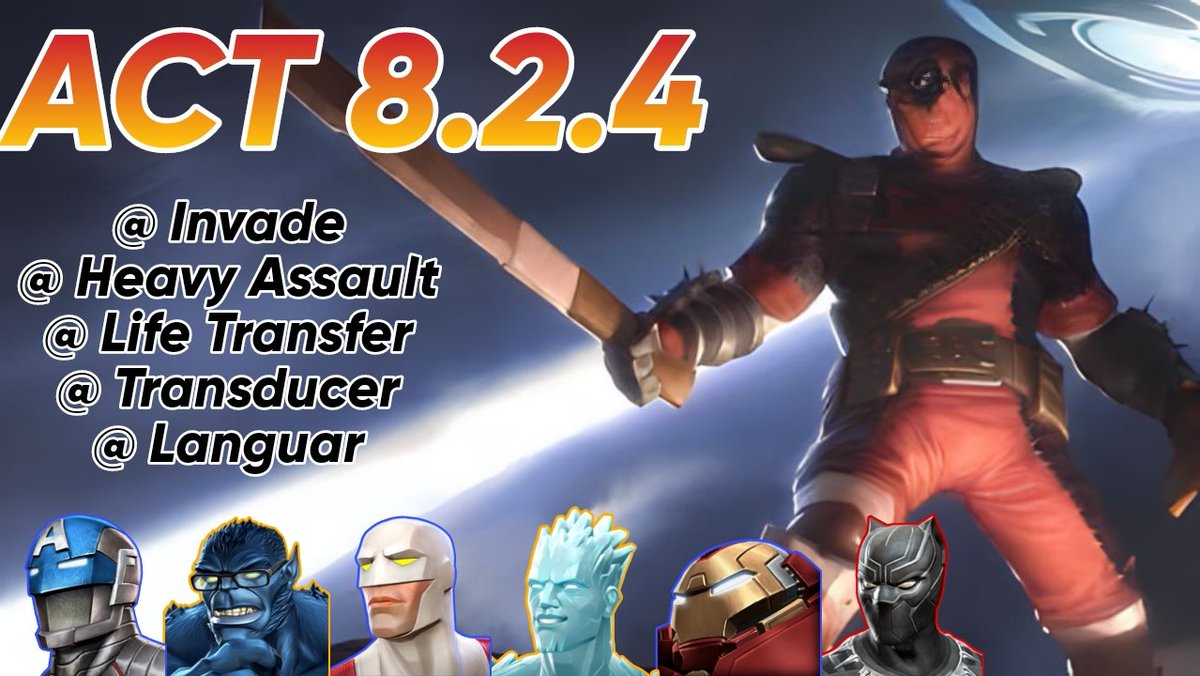 121Mcoc's tweet photo. MCOC: Book 2-Act 8.2.3|Invade, Heavy Assault, Life Transfer|Massacre Boss| #mcoc #mcocgameplay #marvel #Roadto1kSubscribers
https://t.co/OunyLI89p5
Please like, Share and Subscribe to support the channel โบ๏ธ.
@MarvelChampions
Allah Bless you All ๐ https://t.co/vncUo22KYo