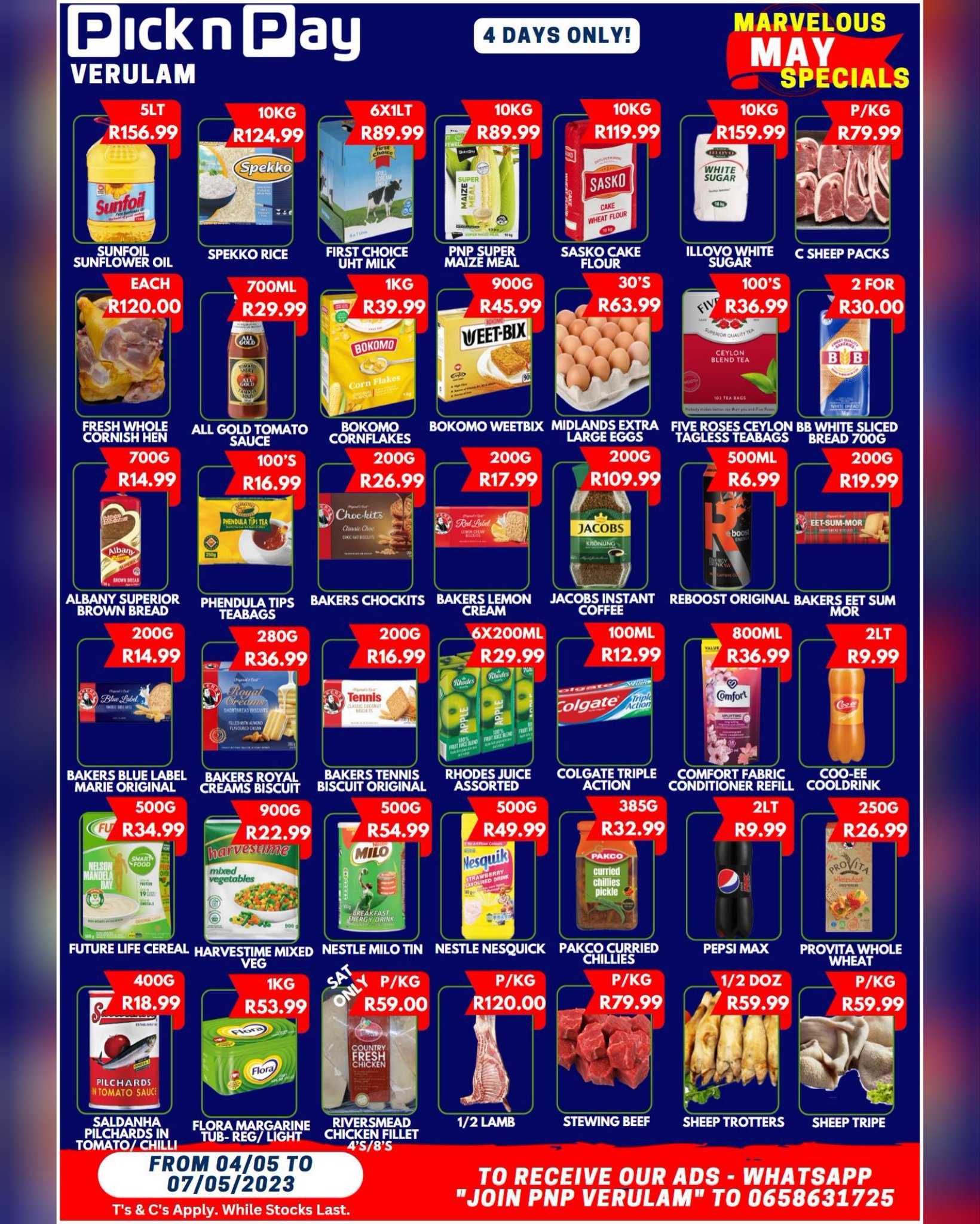 Pick N Pay Verulam on Twitter "🔴⭕ Marvelous May Specials ⭕🔴 More