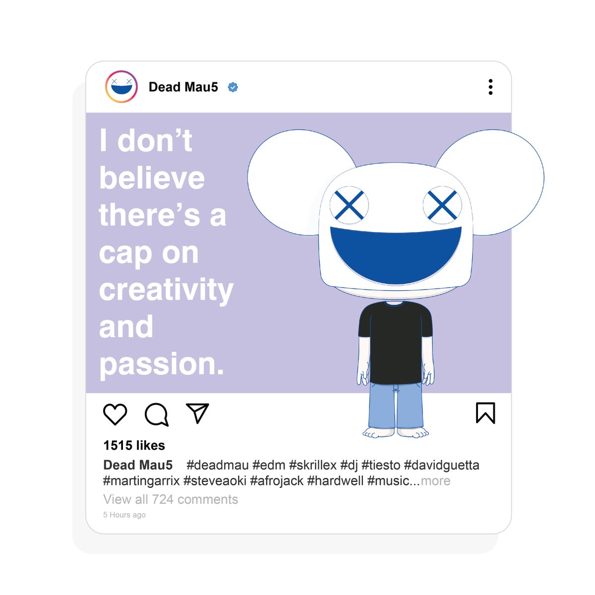 misfittsx's tweet photo. I don't believe there's a cap on creativity and passion.

#deadmaus #nftart #graphicart https://t.co/12uoAeC3HE