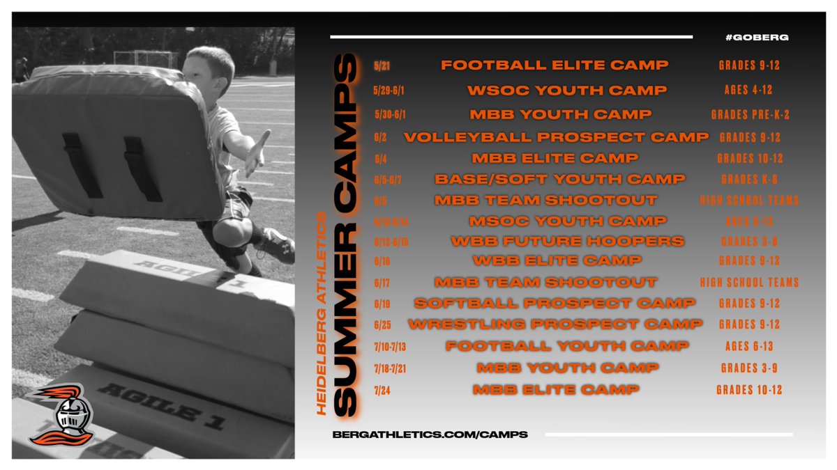 Looking to get your kids out of the house this summer? 
Check out all of our camps!
bergathletics.com/news/2023/5/3/…