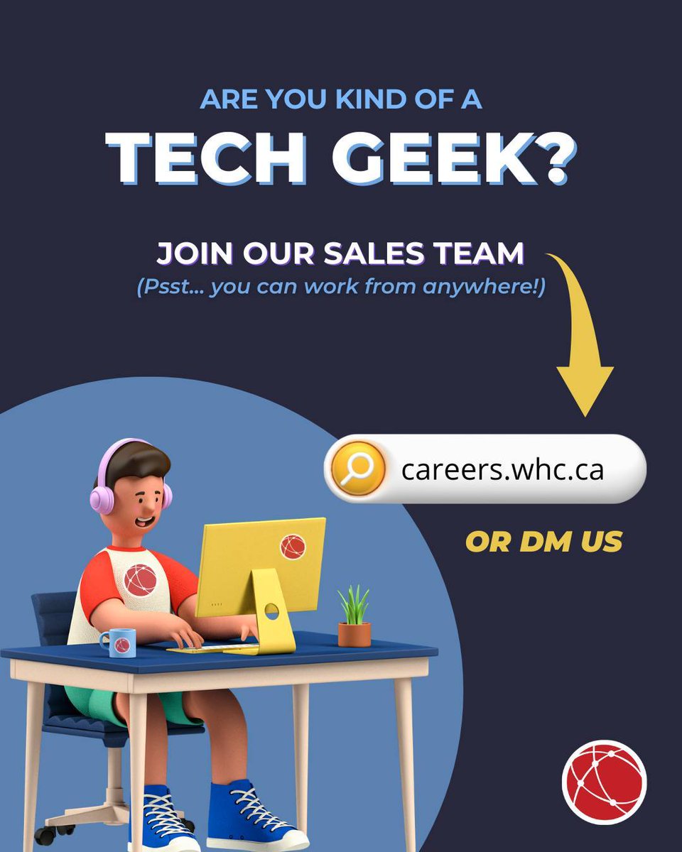 WebHostCanada's tweet photo. 📢 Attention all techies! 
We're looking for a Junior Account Exec. If you're bilingual, client-focused, and an excellent communicator, join our team 

👉 Apply here: https://t.co/j6kAIu6haj

Or share if you know anyone who might be interested. 
#tech #jobintech #techmtl https://t.co/VCcT6z5Net
