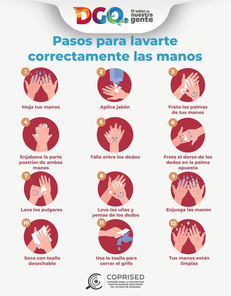 #SaneamientoBásico Lávate las manos frecuentemente con agua y jabón por al menos 20 segundos.
#LaSaludEstáEnTusManos