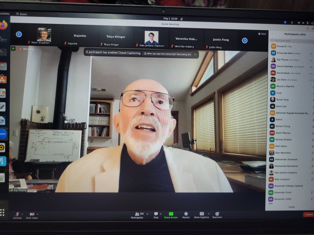 prasad_astrophy's tweet photo. That's Prof. Kip Thorne sharing his fond memories associated with MTW... https://t.co/OeysZYtgLl