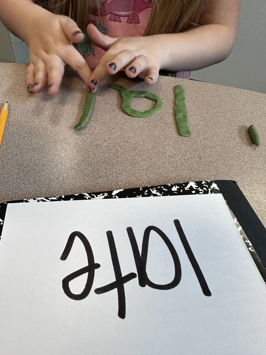 Mrs_Sautro's tweet photo. -ly practice with play-doh today! 🤩 https://t.co/g269O3J56C