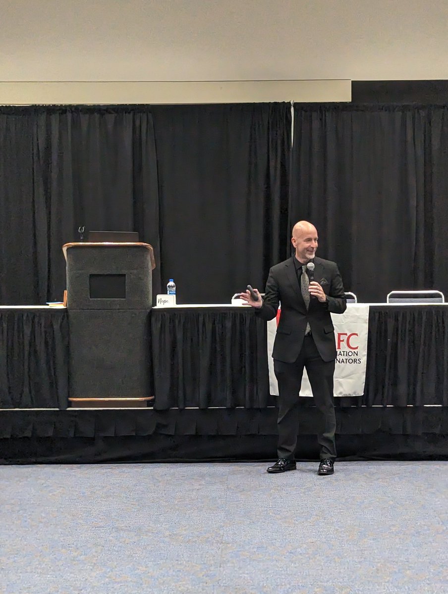 Enjoying hearing Arkansas Secretary of Education speak to kick off the Spring AAFC conference.