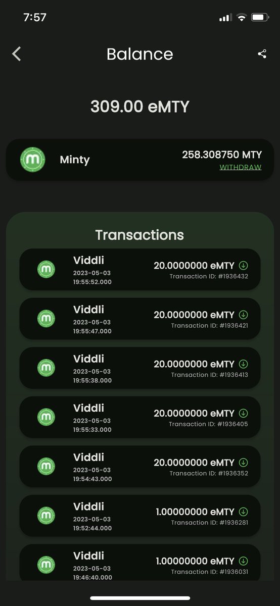 JhanjhanSy's tweet photo. Thank you vidlli apps I earn 258 minty this month! https://t.co/CXopwUeqUs