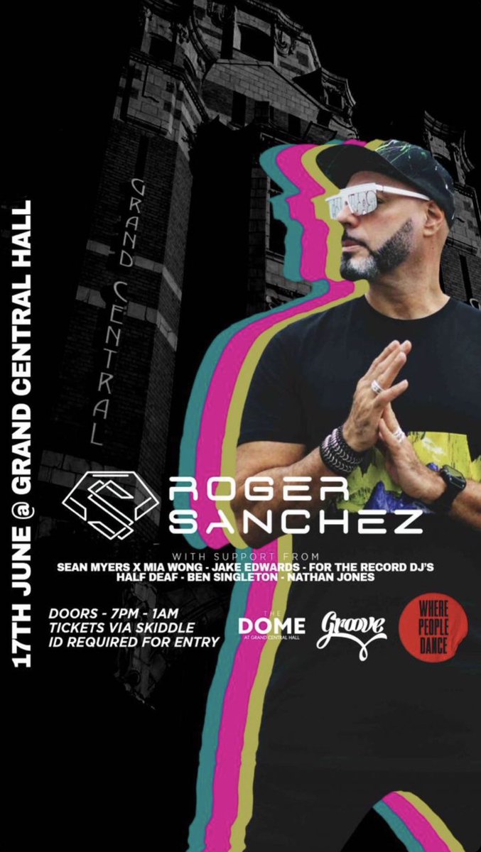 jake_edwards7's tweet photo. Made up to be supporting one of me favourite DJs @djrogersanchez in the best venue in Liverpool in grand central hall 🙌🏼❤️😎 https://t.co/IrkpT49uIu