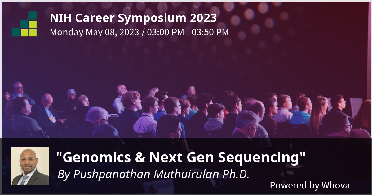 m_pushpanathan's tweet photo. I am speaking at NIH Career Symposium 2023. Please check out my talk if you're attending the event! #NIHCareerSym2023 https://t.co/oQfqufCuwk